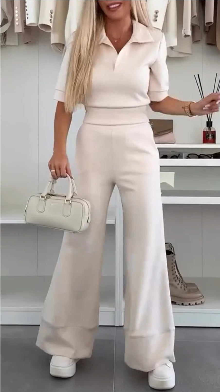 Ensemble loisir femme manches courtes - coloris rose