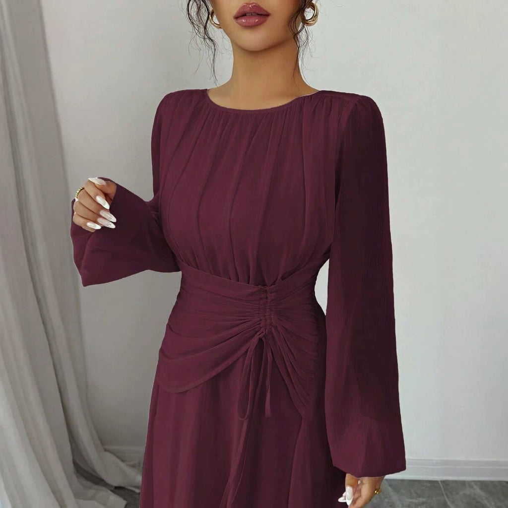 Robe femme manches longues cintrée - vue 3