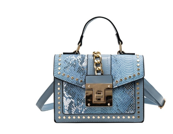 Sac bandoulière femme effet croco - vue 3