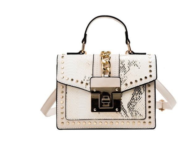 Sac bandoulière femme effet croco - vue 7