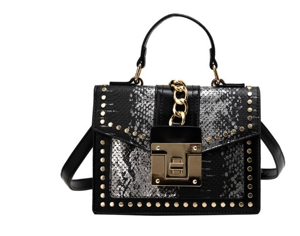 Sac bandoulière femme effet croco - vue 5