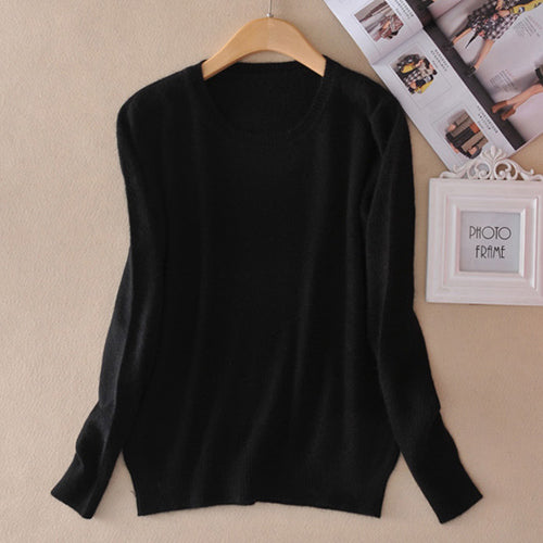 Pull femme col rond en maille douce - vue 6