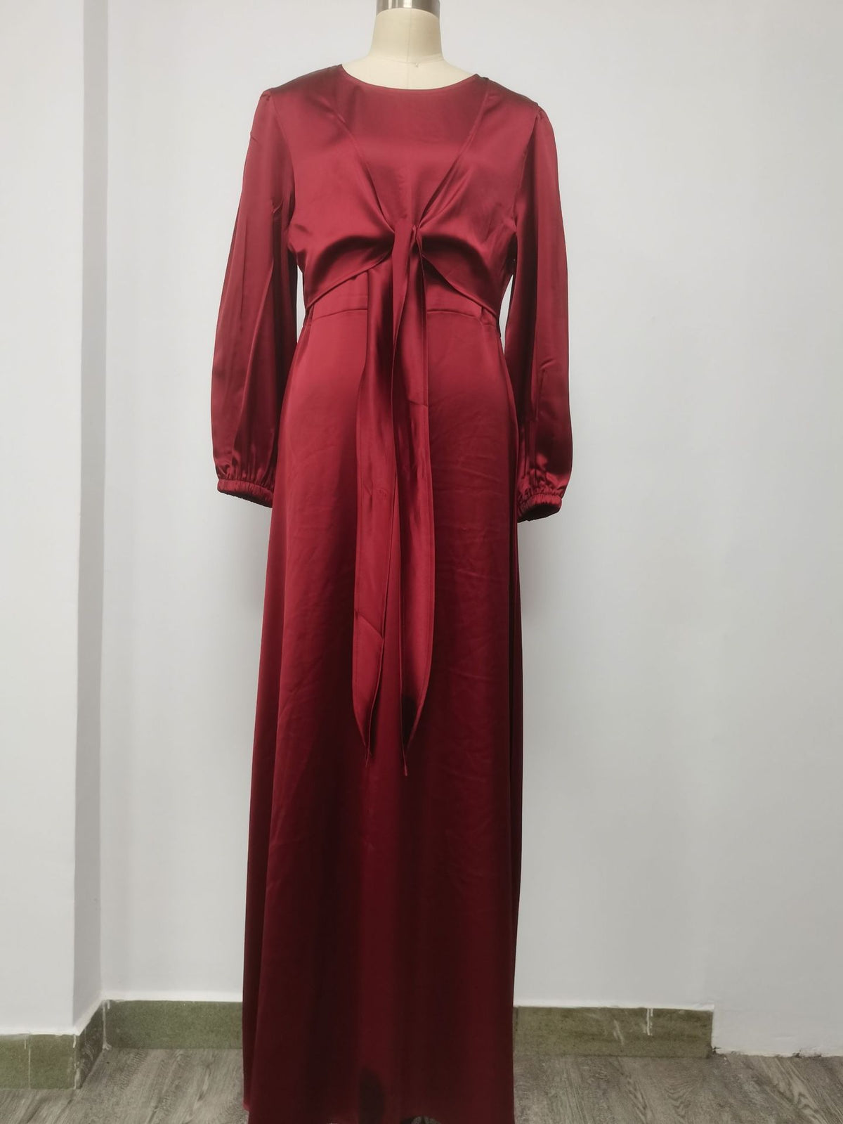 Robe kaftan satin femme - vue 4