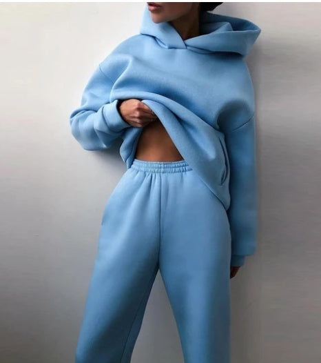 Ensemble jogging sweat à capuche femme - détail 1