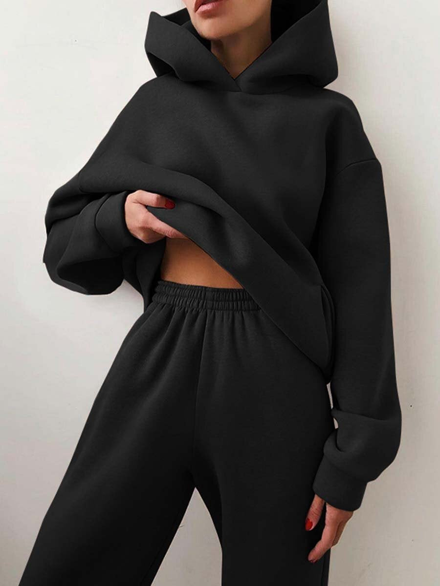 Ensemble jogging sweat à capuche femme - vue 2