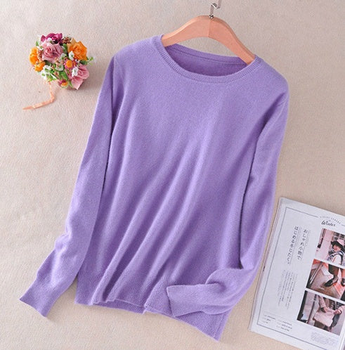 Pull femme col rond en maille douce - vue 5