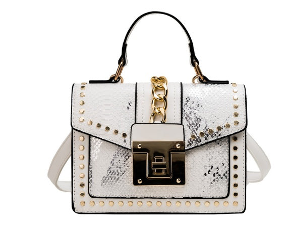 Sac bandoulière femme effet croco - vue 1