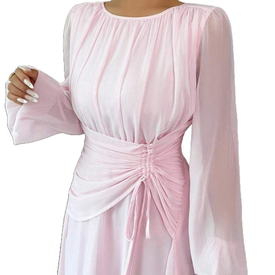 Robe femme manches longues cintrée - vue 4