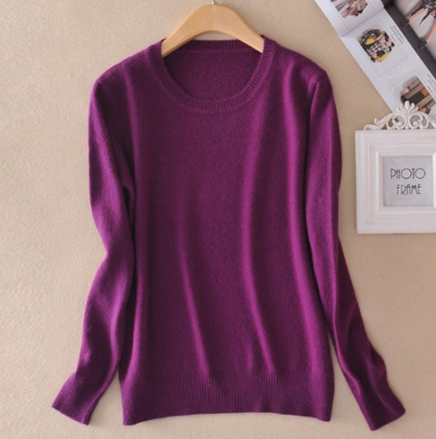 Pull femme col rond en maille douce - vue 3