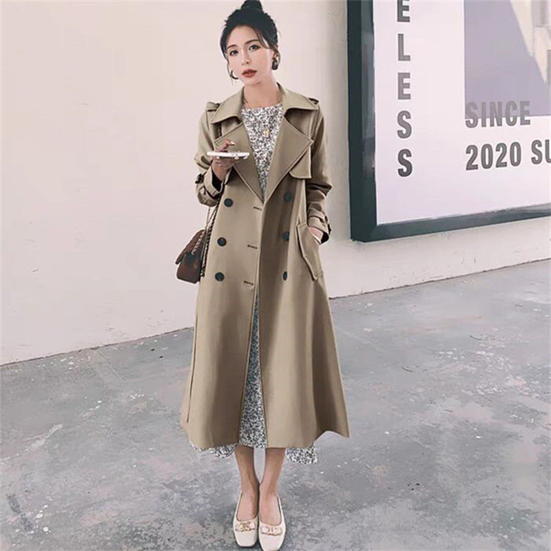Trench coat femme style britannique coupe ajustée - vue 1
