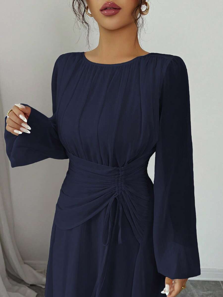 Robe femme manches longues cintrée - vue 8