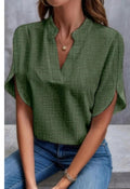 Chemisier femme col V en mousseline - coloris 7