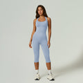 Combinaison yoga femme sans couture - coloris bleu marine