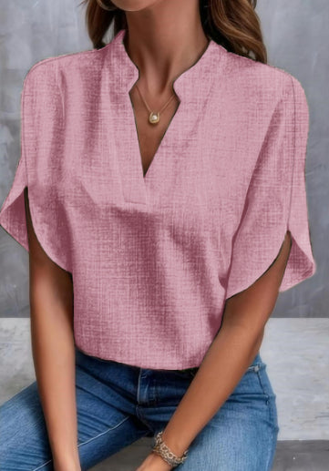 Chemisier femme col V en mousseline - coloris 9