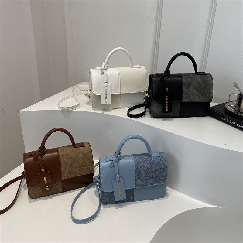 Tote bag femme patchwork texturé - vue 7