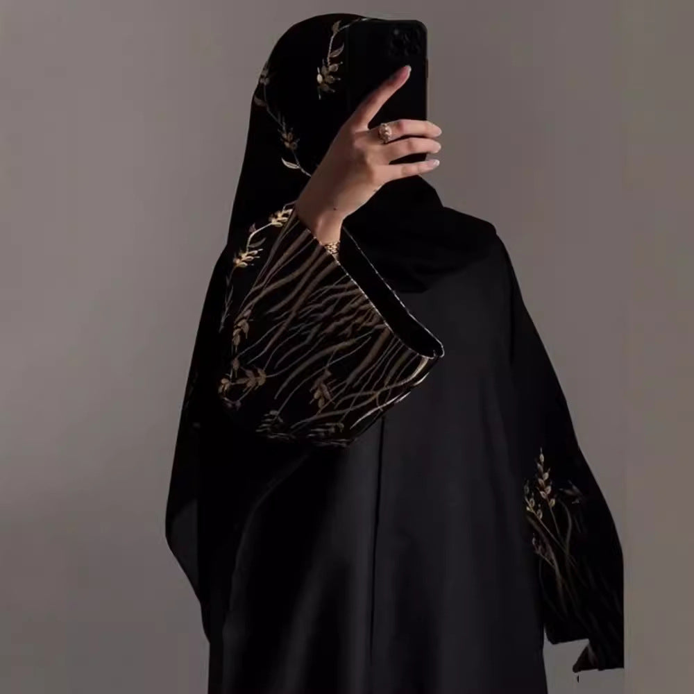 Abaya femme style arabe avec foulard - vue 4