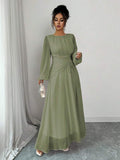 Robe femme manches longues cintrée - vue 11