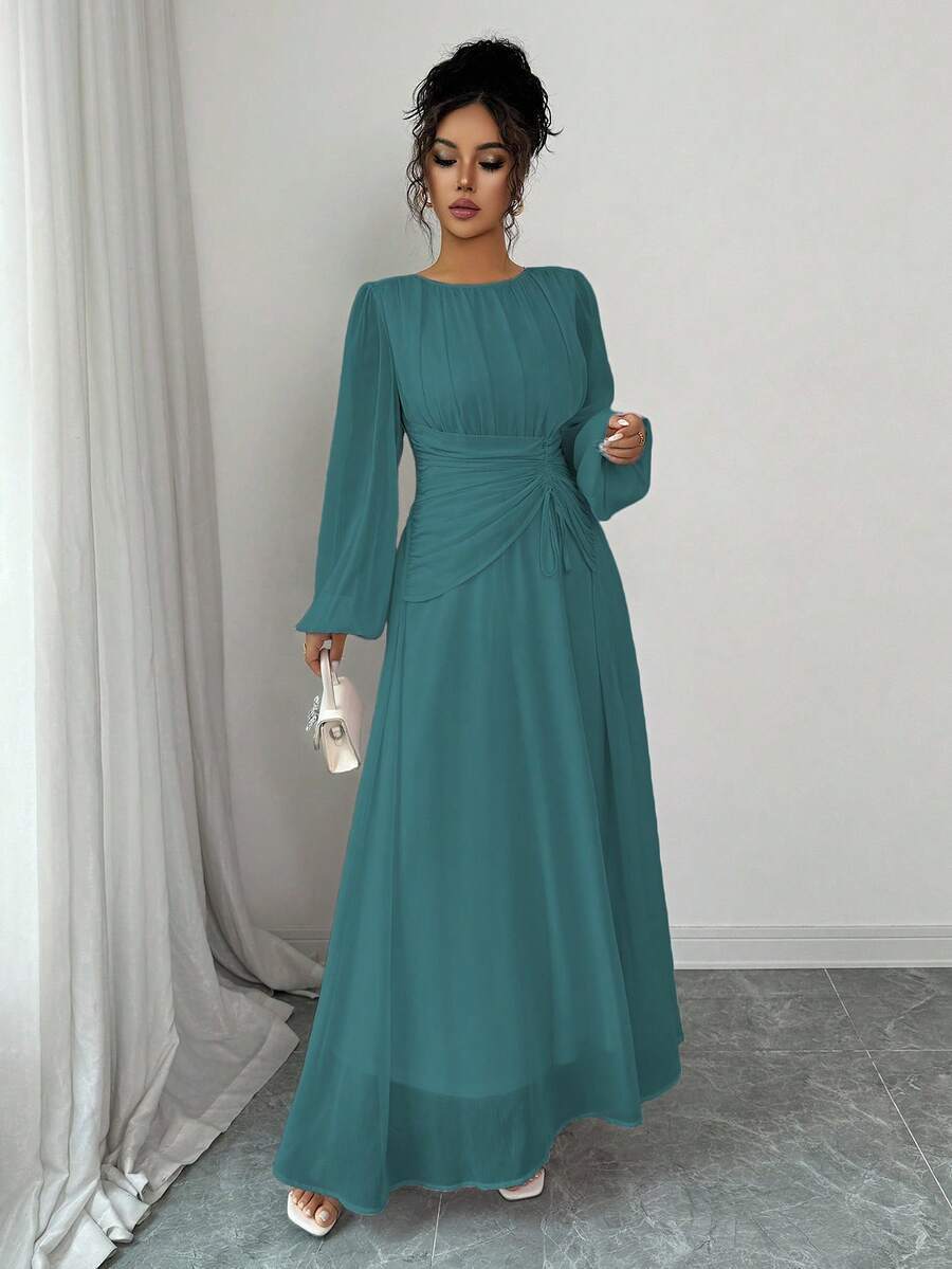 Robe femme manches longues cintrée - vue 6