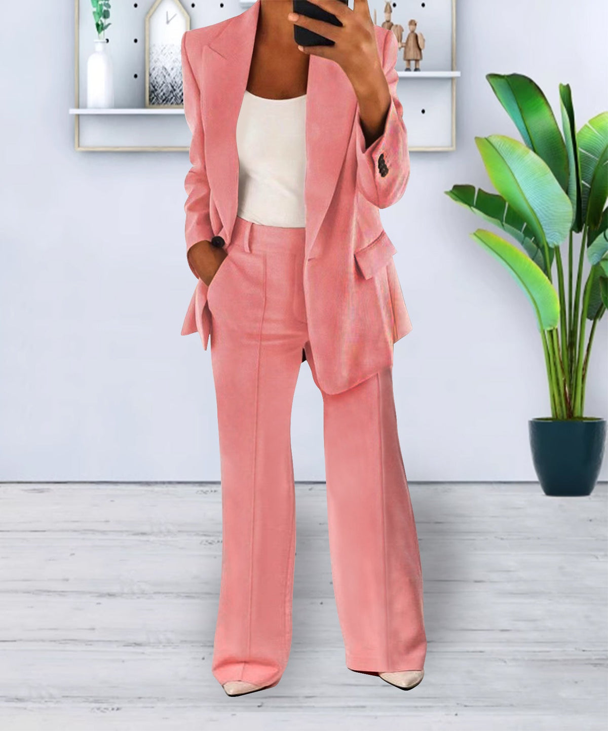 Ensemble blazer pantalon femme élégant - toutes les couleurs