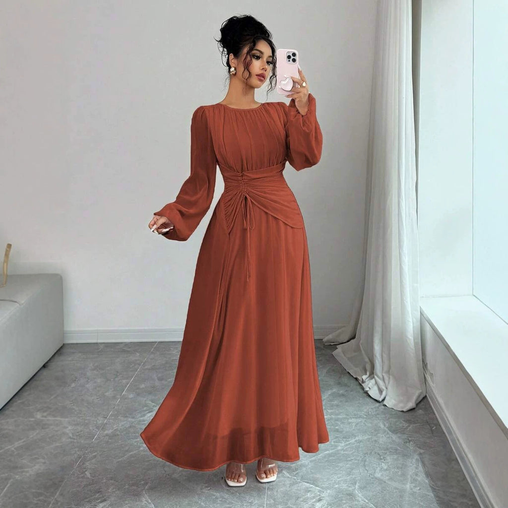 Robe femme manches longues cintrée - vue 10