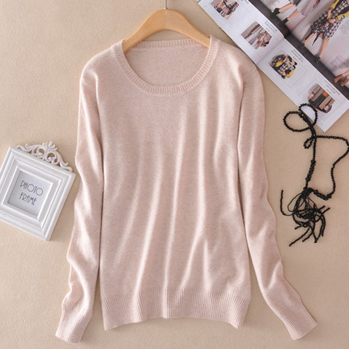 Pull femme col rond en maille douce - vue 1