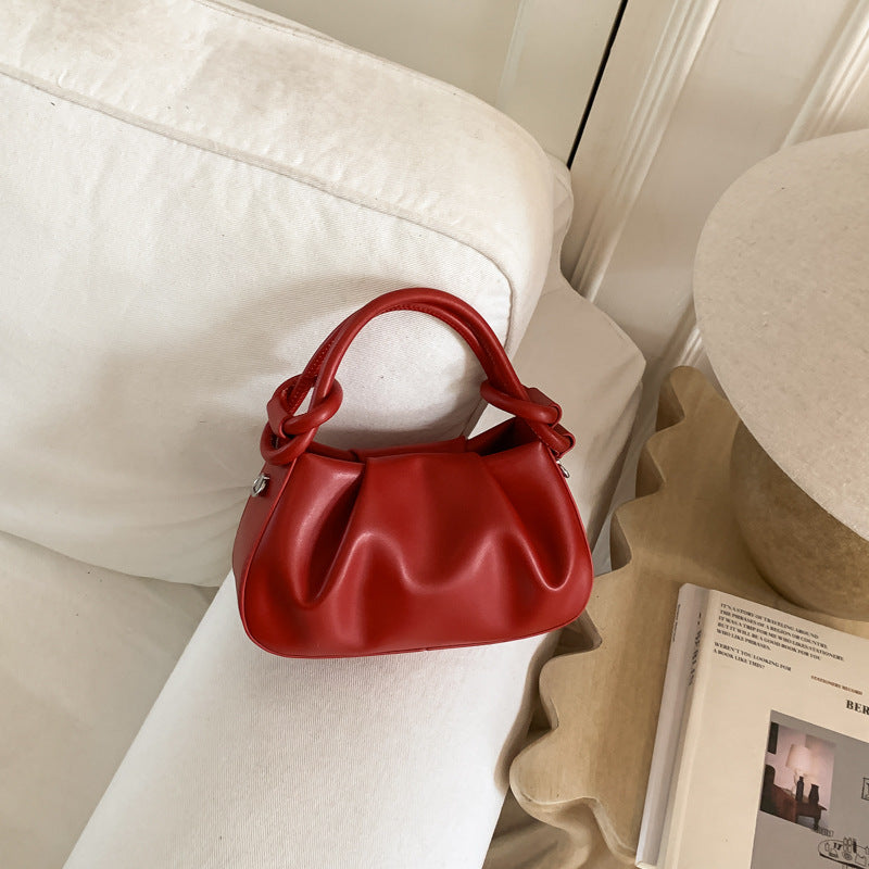 Sac bandoulière femme plissé minimaliste - toutes les couleurs