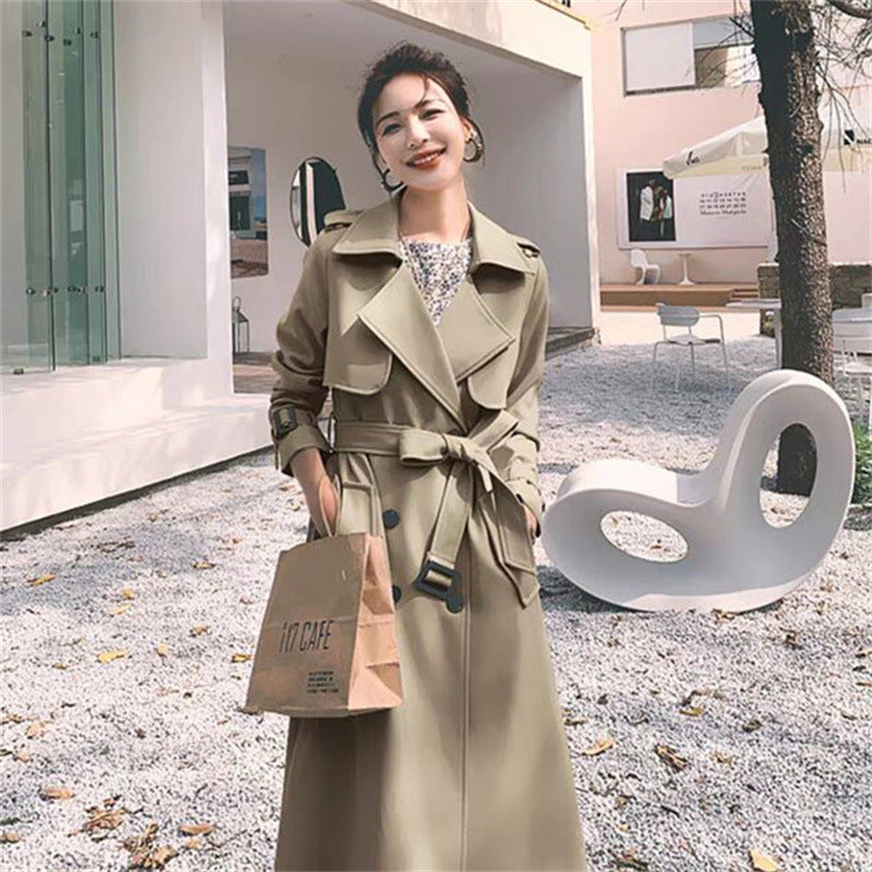 Trench coat femme style britannique coupe ajustée - vue 4