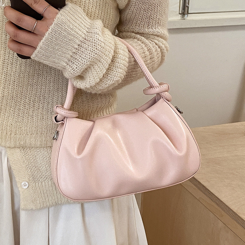 Sac bandoulière femme plissé minimaliste - coloris kaki