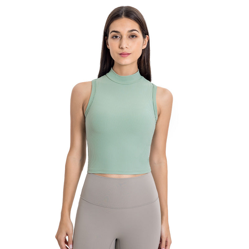 Débardeur sport femme sans manches - coloris blanc cassé