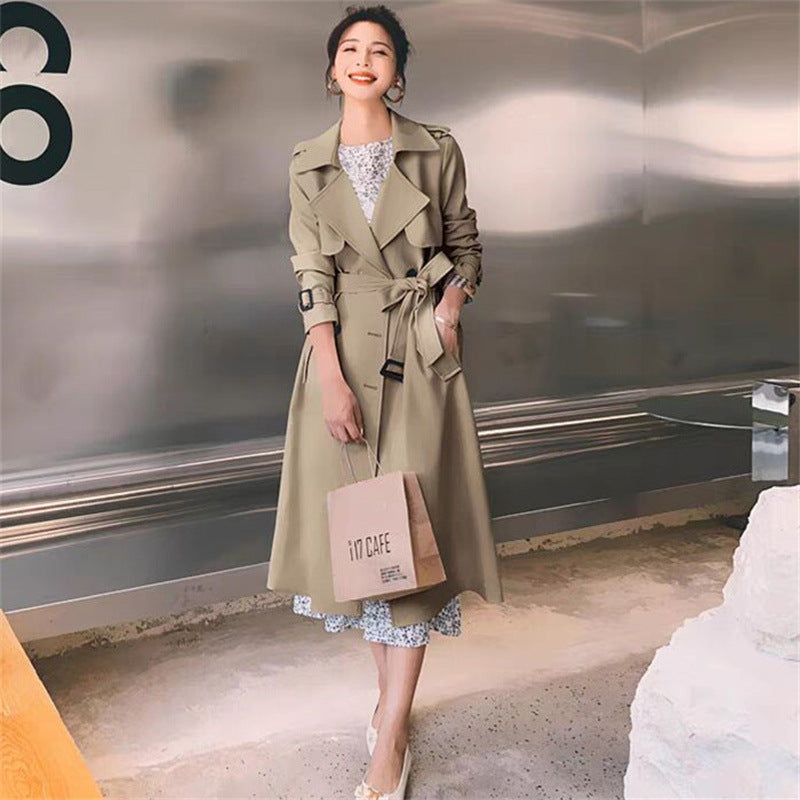 Trench coat femme style britannique coupe ajustée - vue 9