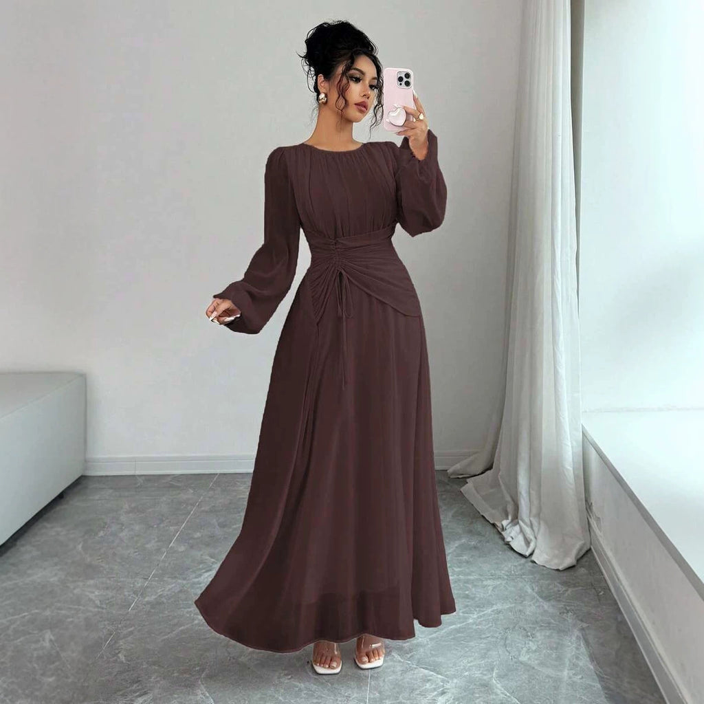 Robe femme manches longues cintrée - vue 1