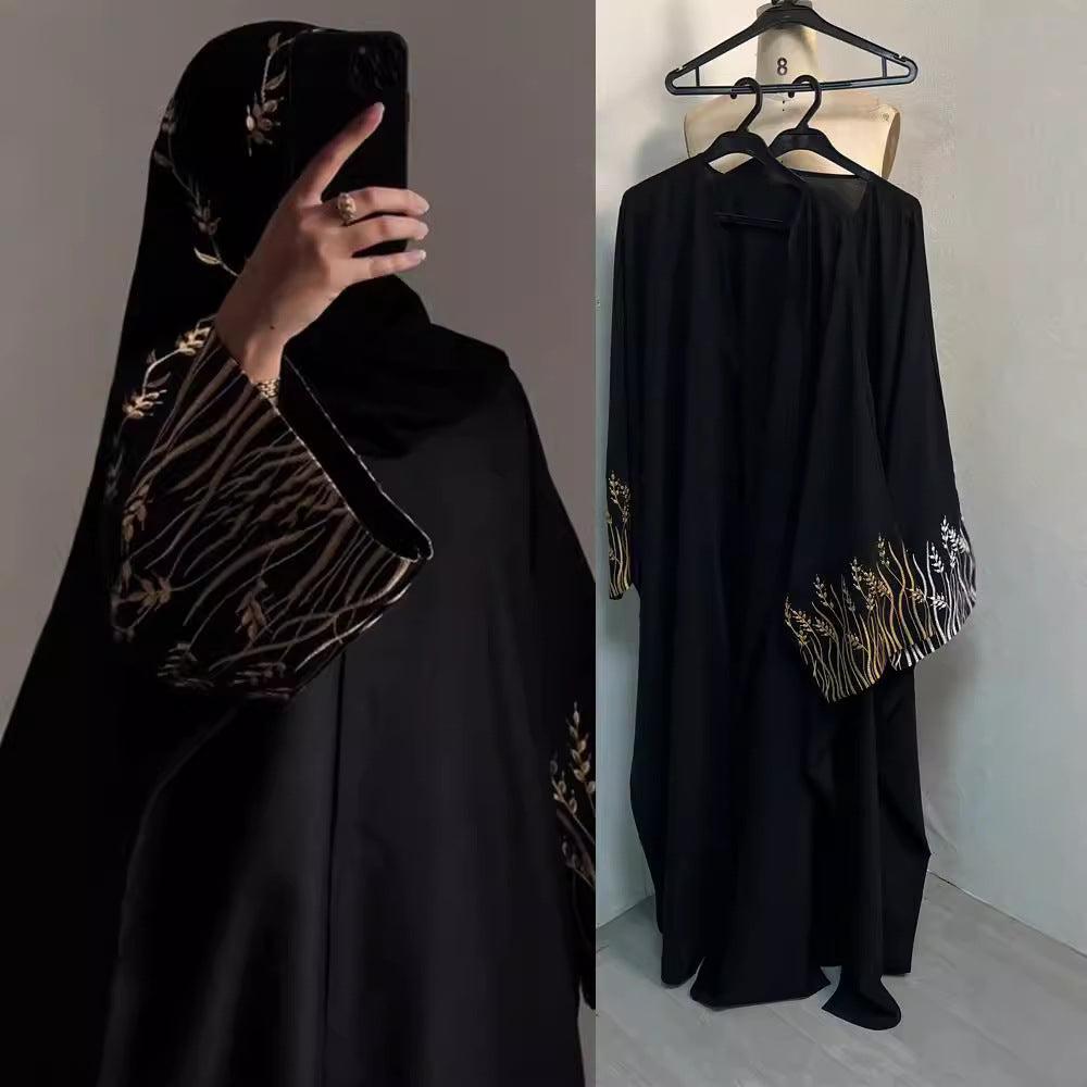 Abaya femme style arabe avec foulard - vue 1