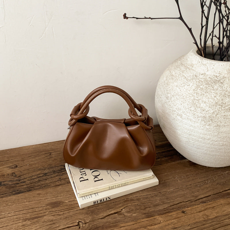 Sac bandoulière femme plissé minimaliste - coloris rose