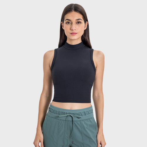 Débardeur de sport femme sans manches, brassière fitness